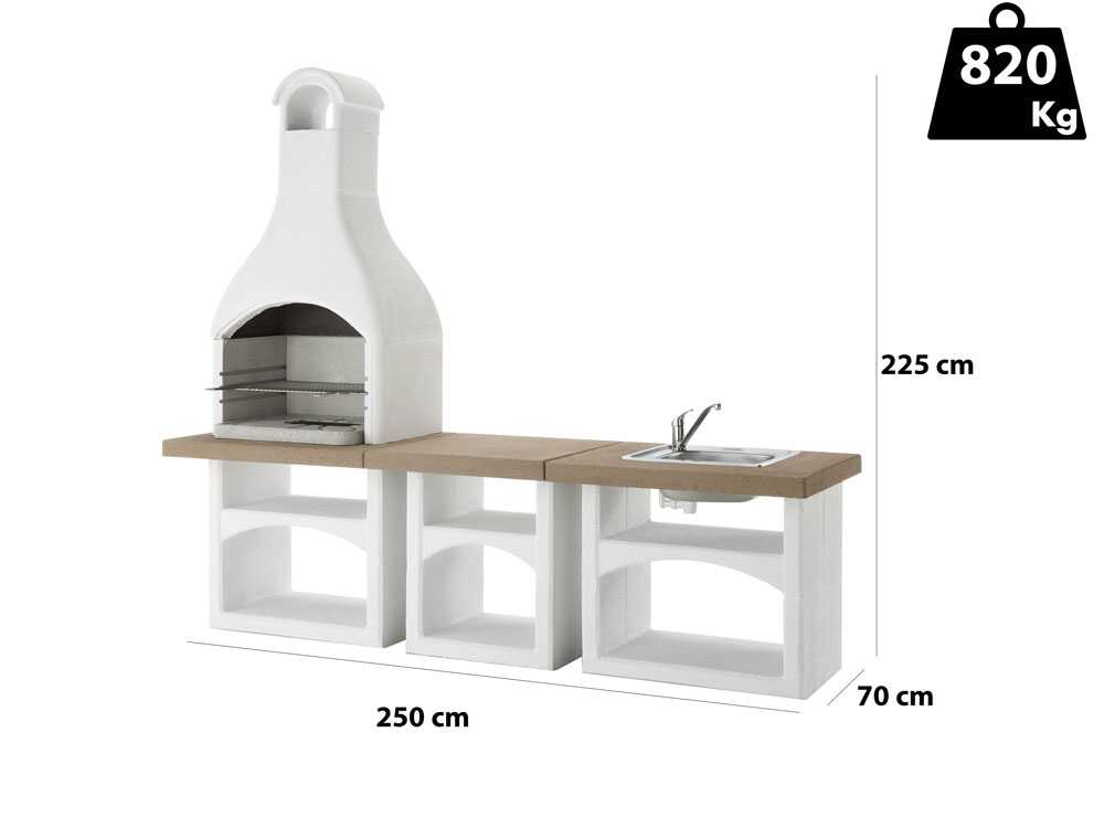 Palazzetti Brioni – Cocina de exterior de obra - Imagen 2