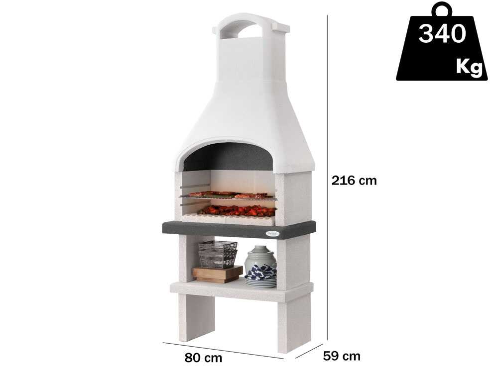 Palazzetti Dany – Barbacoa de leña y carbón de obra - Imagen 2