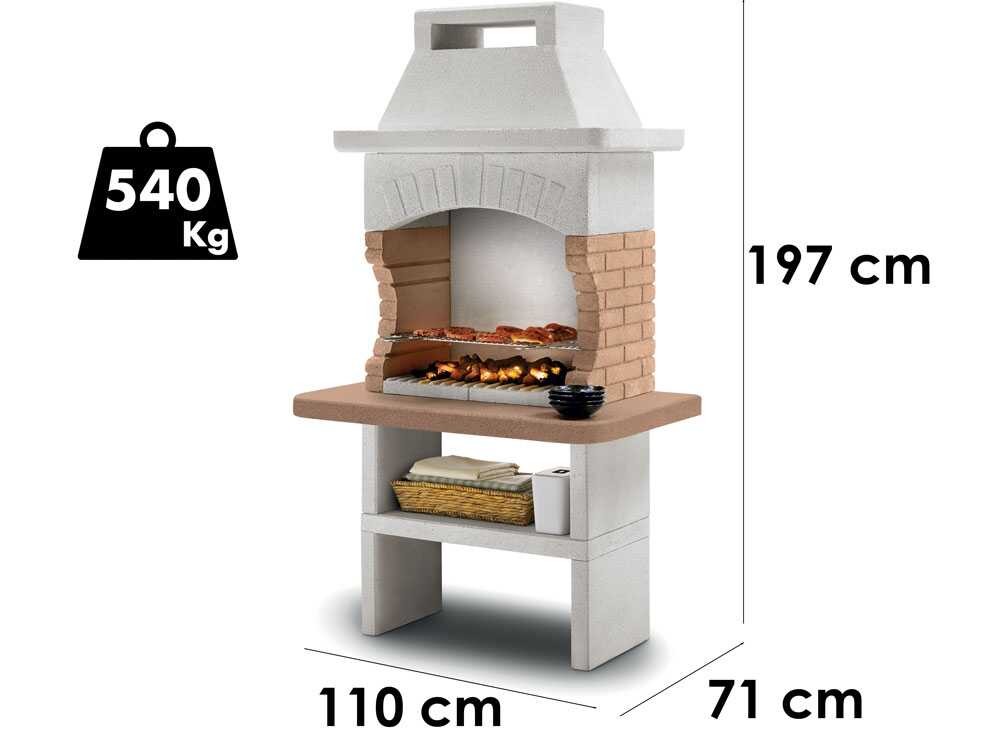 Palazzetti Gran Canaria – Barbacoa de leña y carbón de obra - Imagen 2