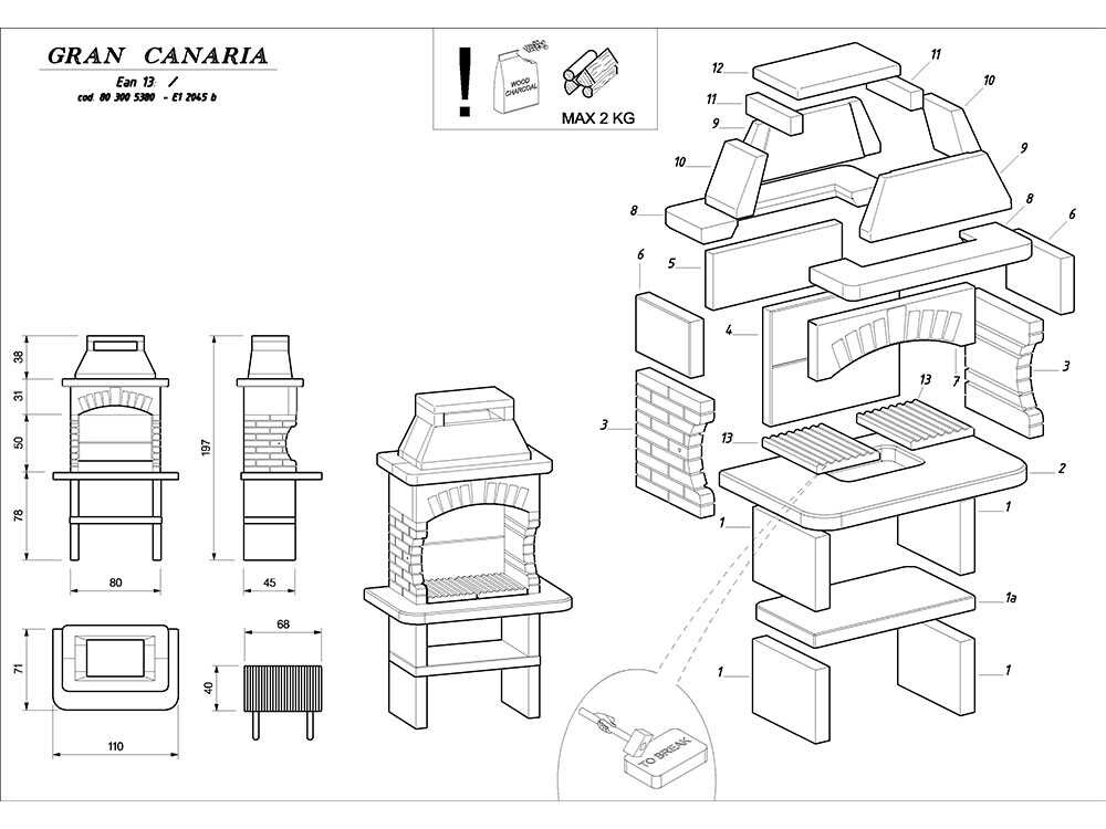 Palazzetti Gran Canaria – Barbacoa de leña y carbón de obra - Imagen 3