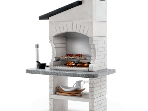 Palazzetti Guanaco 2 – Barbacoa de leña y carbón de obra