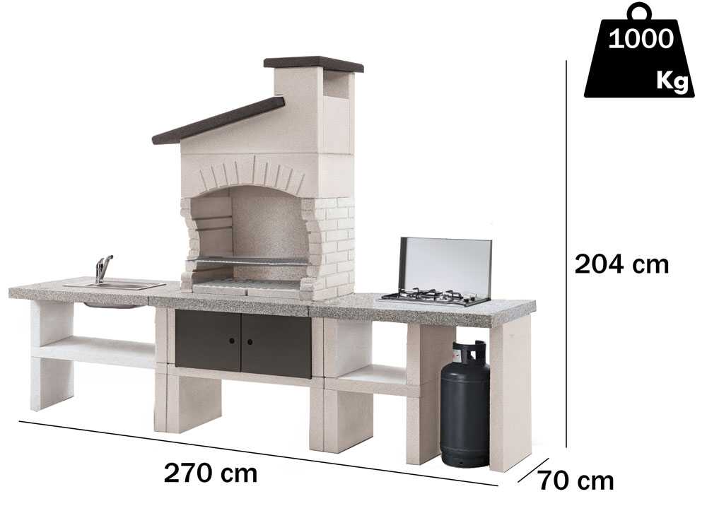 Palazzetti Guanaco 2 – Cocina de exterior de obra - Imagen 2