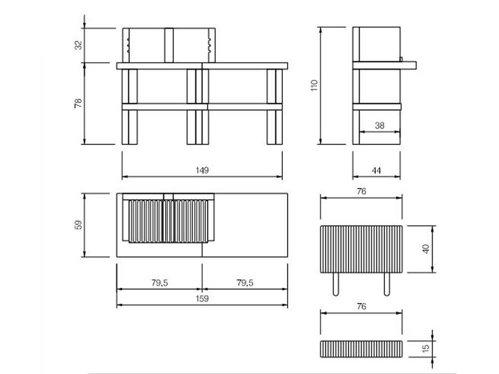 Palazzetti Menton – Barbacoa de obra de leña y carbón - Imagen 4