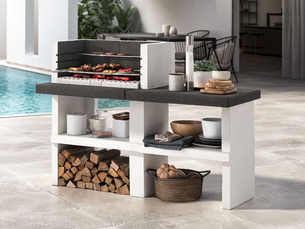 Palazzetti Menton – Barbacoa de obra de leña y carbón - Imagen 5