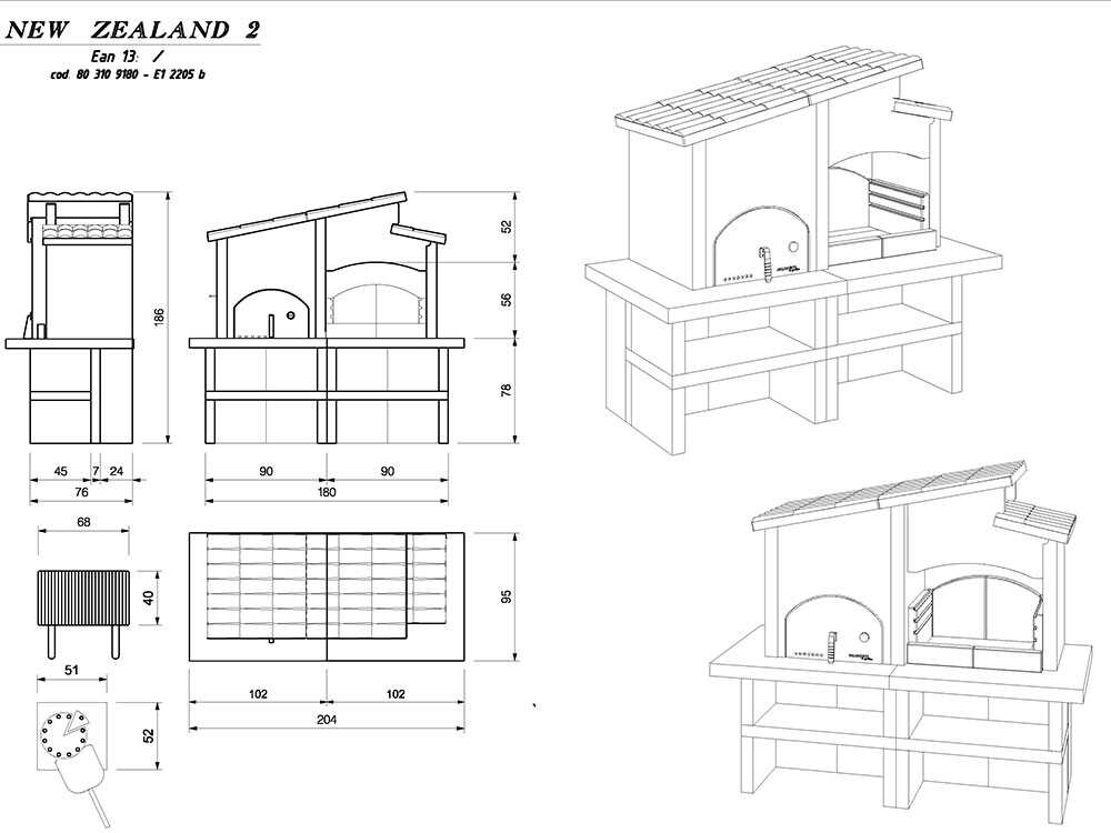 Palazzetti New Zealand 2 – Barbacoa de obra con horno - Imagen 3