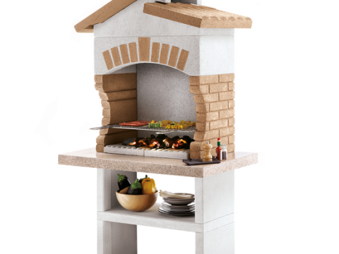 Palazzetti Tupai 2 – Barbacoa de obra de leña y carbón