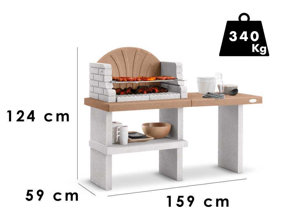 Palazzetti Vasto – Barbacoa de obra de leña y carbón - Imagen 2