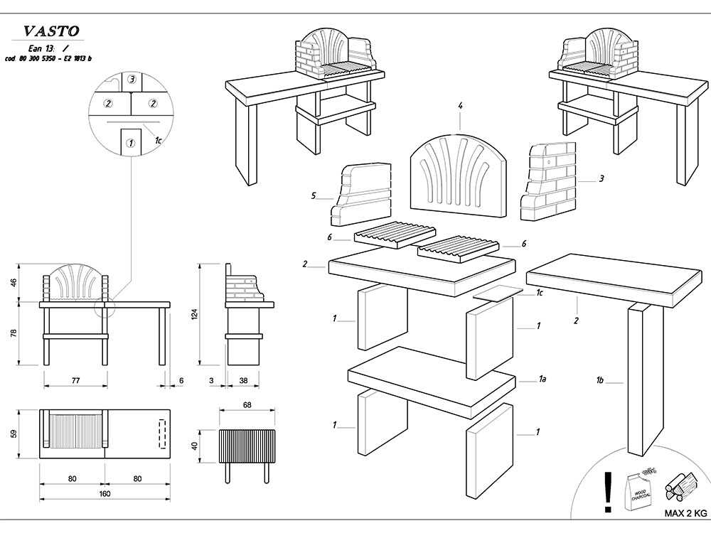 Palazzetti Vasto – Barbacoa de obra de leña y carbón - Imagen 3