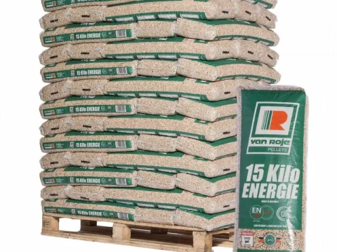 PELLET VAN ROJE – PALÉ DE 65 SACOS DE 15 KG