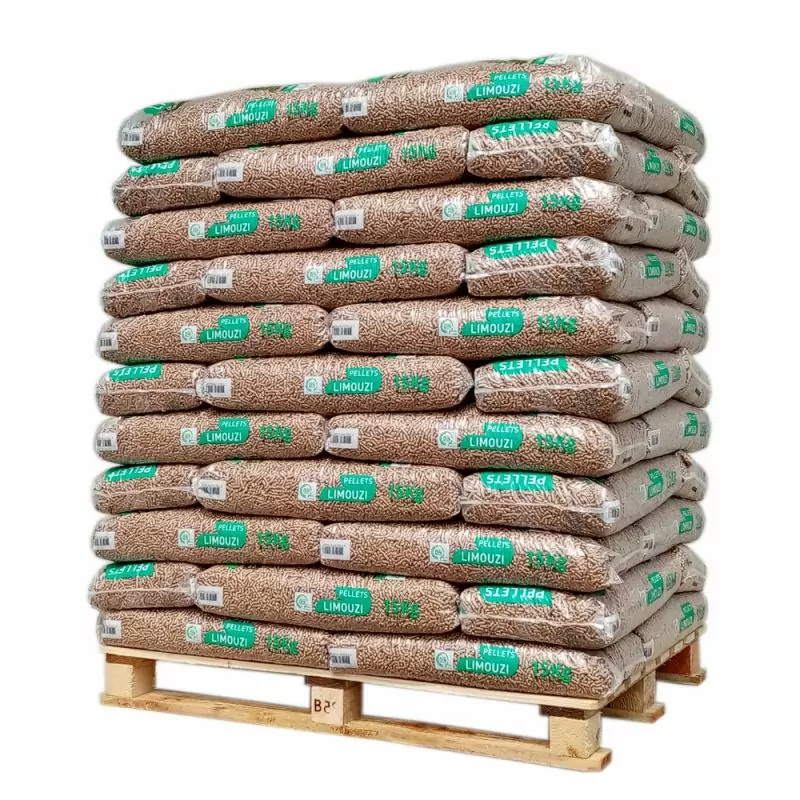 PELLET LIMOUZI – PALÉ DE 66 SACOS DE 15 KG