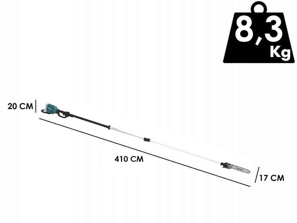 Podadora de altura a batería Makita DUA301Z – SIN BATERÍA NI CARGADOR - Imagen 3