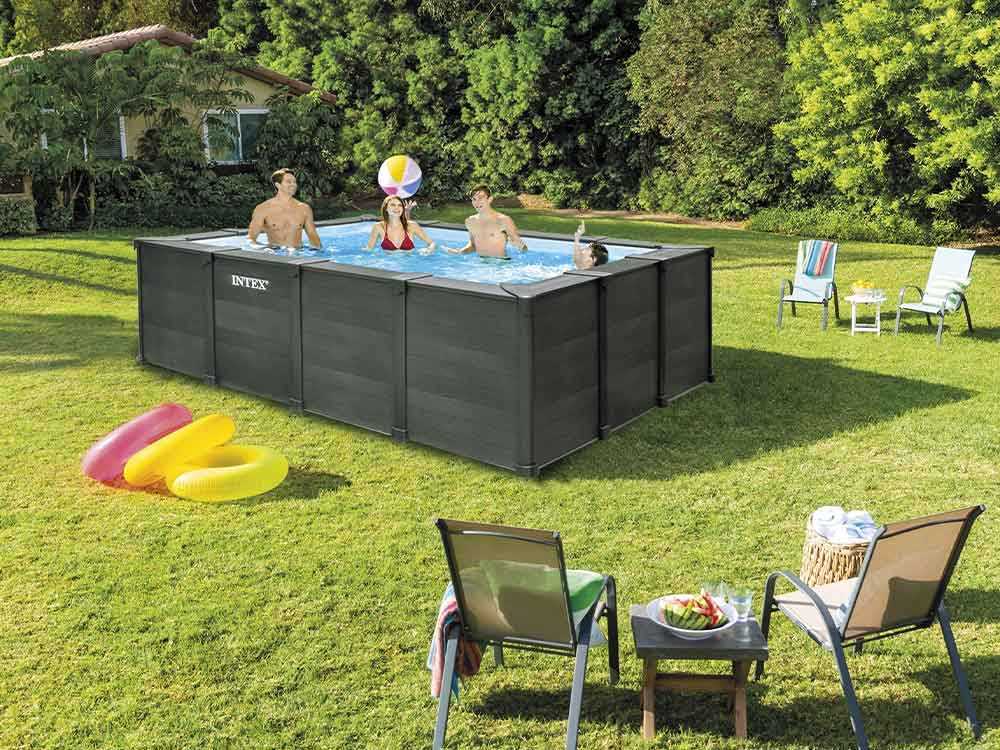 Piscina elevada Intex Graphite Grey Panel 26396NP - Imagen 5