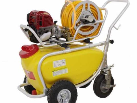 Bomba agrícola de gasolina con carro de aluminio GeoTech SP 550 4S ALU – 4 tiempos de gasolina