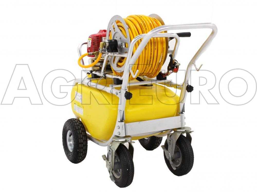 Bomba agrícola de gasolina sobre carro de aluminio GeoTech SP 1050 2S ALU – 2 tiempos de mezcla - Imagen 4