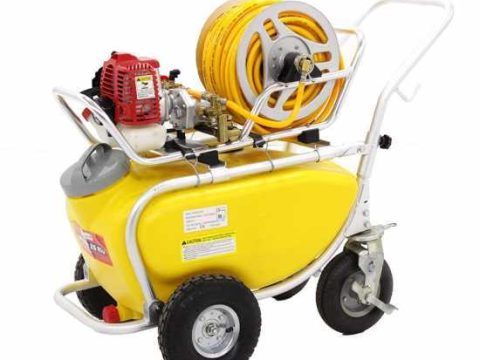 Bomba agrícola de gasolina sobre carro GeoTech SP 550 2S ALU – motor de 2 tiempos de mezcla
