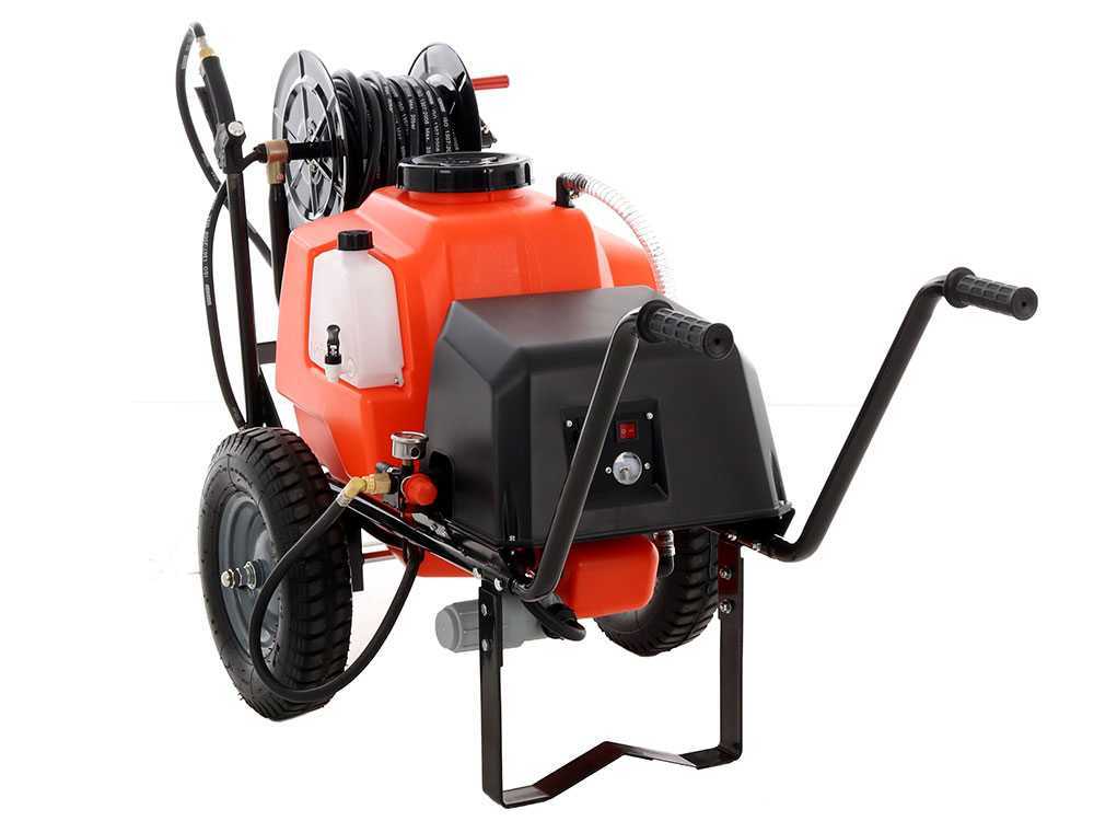 Bomba de pulverización a batería Stocker 12V de 60 l – Pulverizador eléctrico sobre carro - Imagen 5
