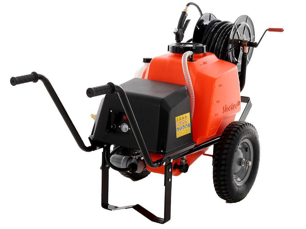Bomba de pulverización a batería Stocker 12V de 60 l – Pulverizador eléctrico sobre carro - Imagen 3