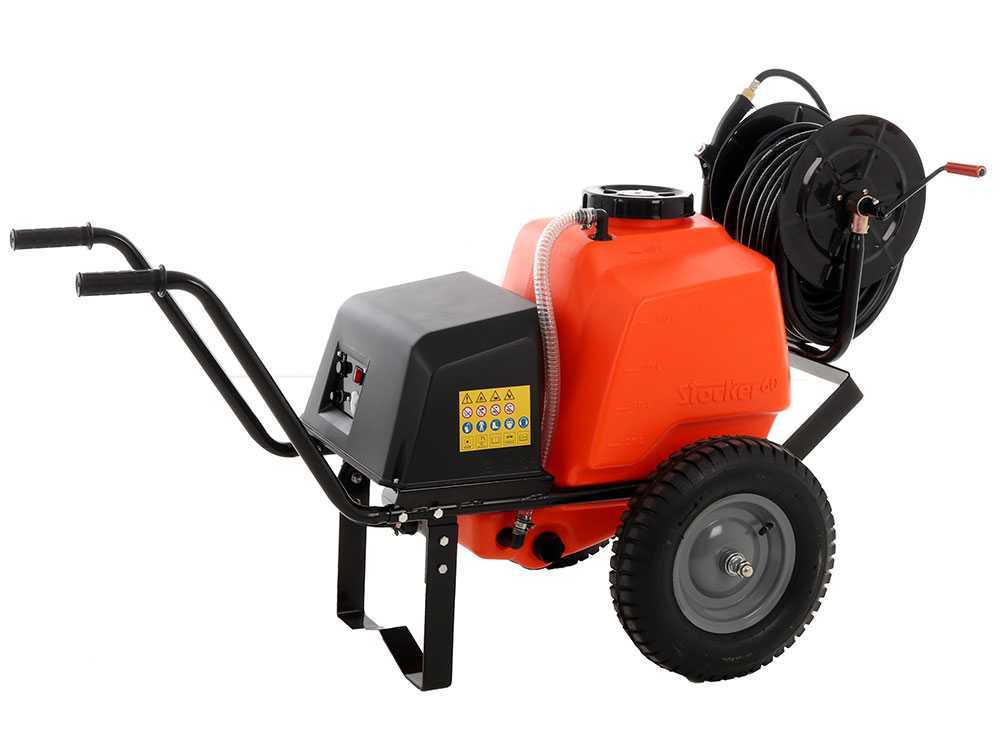 Bomba de pulverización a batería Stocker 12V de 60 l – Pulverizador eléctrico sobre carro - Imagen 2