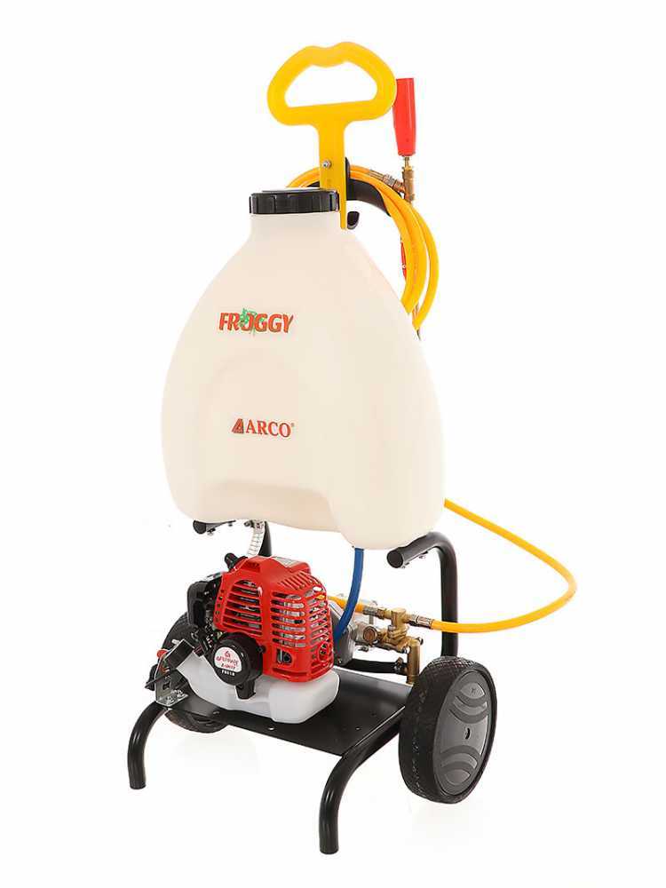 Bomba de pulverización de gasolina ARCO Froggy Super S 25A con trolley y motor de 2 tiempos - Imagen 4