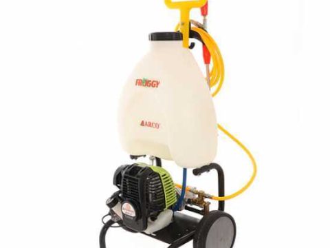 Bomba de pulverización de gasolina ARCO Froggy Super S35 con carro y motor de 4 tiempos