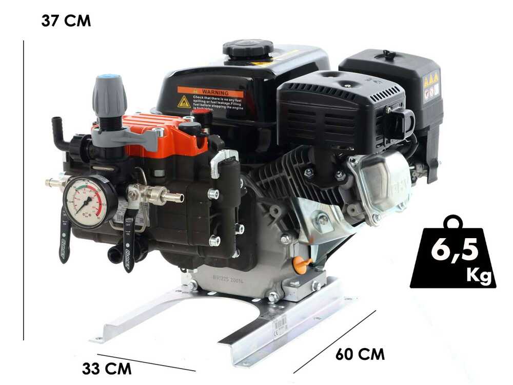 Bomba de pulverización de gasolina con bomba Comet MP 30 – Motor Loncin G200F - Imagen 2
