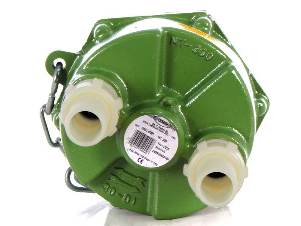 Bomba de agua para toma de fuerza para riego Ferroni MT 300, conexión de 40, para tractor - Imagen 2