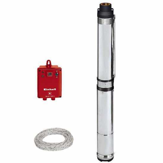 Bomba sumergible de perforación Einhell GC-DW 1300 N + Caja de mando externa – 1300W