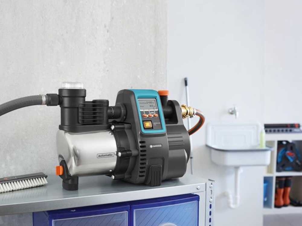 Bomba eléctrica Gardena automática 6000/6E LCD Inox – 1300W - Imagen 4