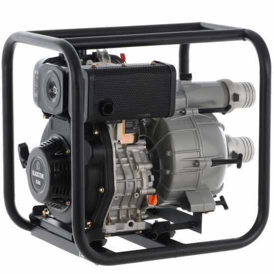 Bomba diésel Blackstone BD-T 8000 para aguas residuales sucias con racores de 80 mm – Euro 5