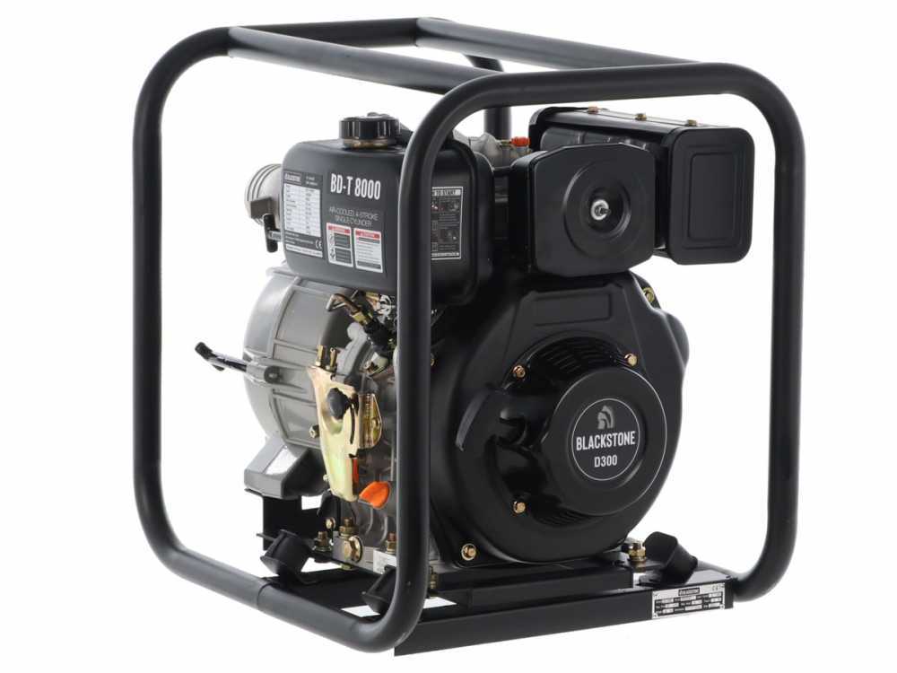 Bomba diésel Blackstone BD-T 8000 para aguas residuales sucias con racores de 80 mm – Euro 5 - Imagen 3