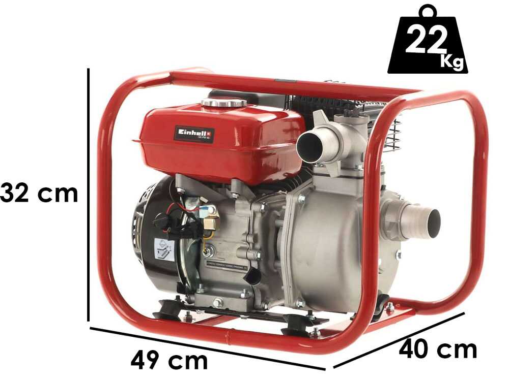 Bomba de agua de gasolina Einhell GC-PW 46 – 6 CV – 2 pulgadas - Imagen 2