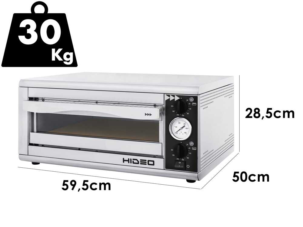 Prismafood HIDEO 1/40 – Horno eléctrico de pizza – 1600 W - Imagen 2