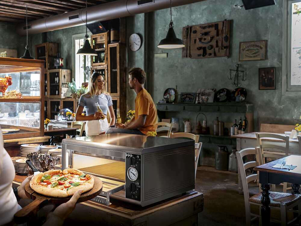Prismafood HIDEO 1/40 – Horno eléctrico de pizza – 1600 W - Imagen 3