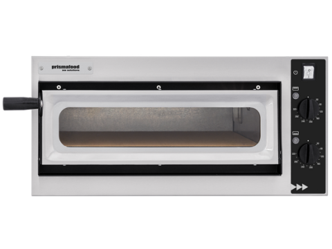 Prismafood SMALL BASIC 1/40 VETRO 2T – Horno eléctrico para pizza – 2 termostatos