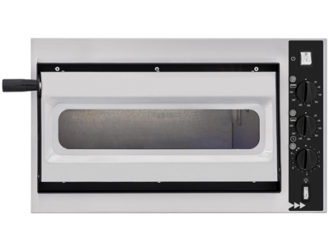 Prismafood SMALL BASIC ALTO 1/40 VETRO 2T – Horno eléctrico para pizza – 2 termostatos
