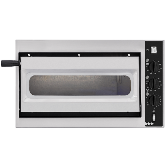 Prismafood SMALL BASIC ALTO 1/40 VETRO 2T – Horno eléctrico para pizza – 2 termostatos