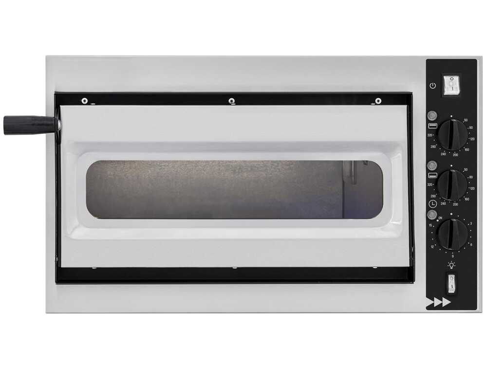 Prismafood SMALL BASIC ALTO 1/40 VETRO 2T – Horno eléctrico para pizza – 2 termostatos - Imagen 5