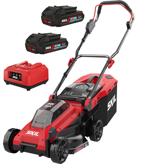 PROMO – Skil 0130 BA – Cortacésped inalámbrico – 2x20V/2ah – Corte 34 cm