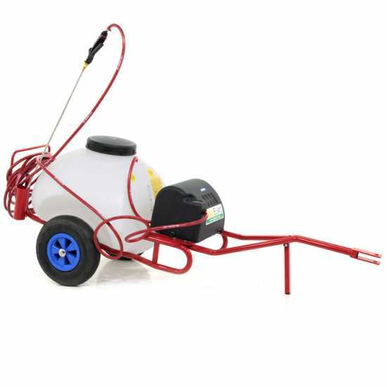 Pulverizador sobre carro a batería de 12V de 70 L – Bomba de pulverización eléctrica con enganche