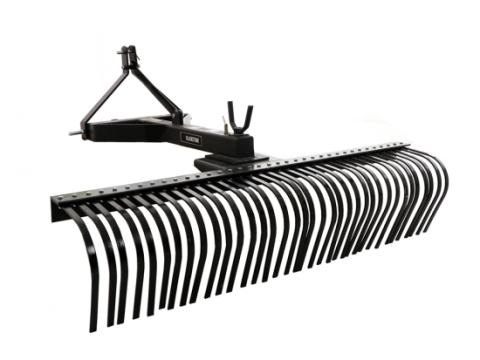 Rastrillo para tractor pesado Blackstone B-HLRK 180 con enganche de 3 puntos – Serie Heavy Duty