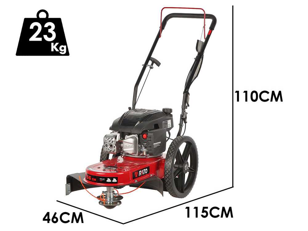 Rato Multipower RCV2.8-22Q-A — Desbrozadora de ruedas de gasolina – 4 tiempos de empuje manual - Imagen 2