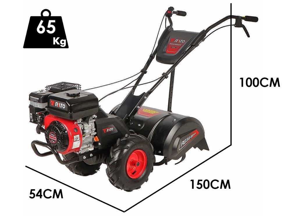 Rato Multipower RG3.6-55Q-D-H – Motocultor de gasolina – Rato R210 – 7CV - Imagen 2