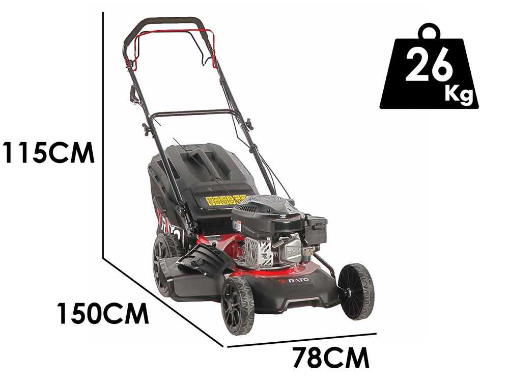 Rato Multipower RMS46Q-V145 – Cortacésped de gasolina de tracción – Motor Rato de 144 cc - Imagen 2