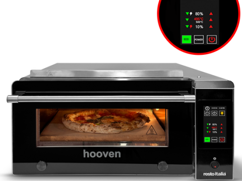 Resto Italia Hooven 341 Digitale – Horno eléctrico de pizza – Pantalla digital