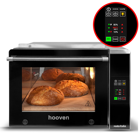 Resto Italia Hooven 342 Digitale – Horno eléctrico para pizza – Pantalla digital