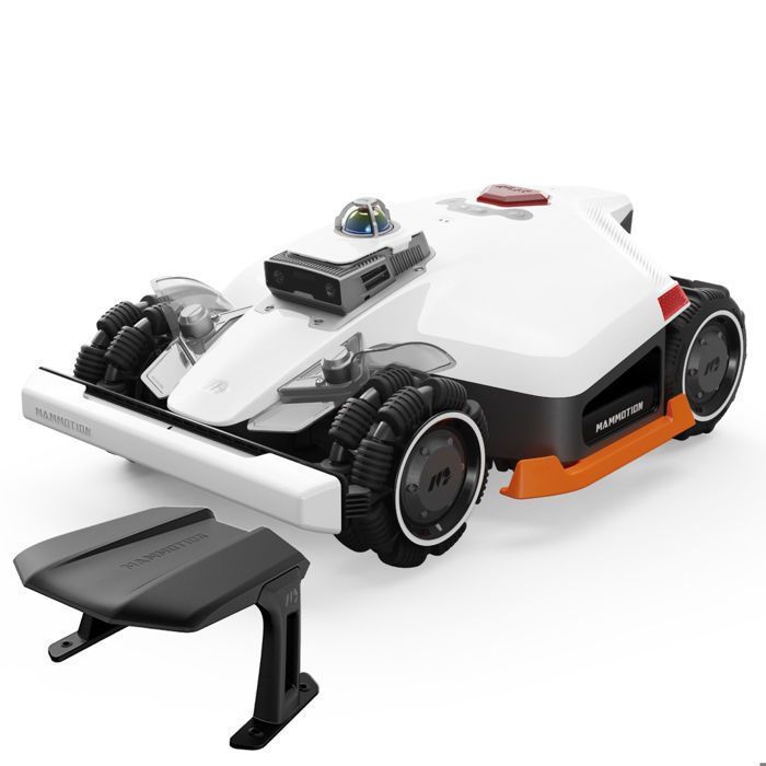 Robot cortacésped Mammotion LUBA 3 AWD 5000 sin cable perimetral, hasta 5000m², pendiente 80%, App, con garaje para cortacésped