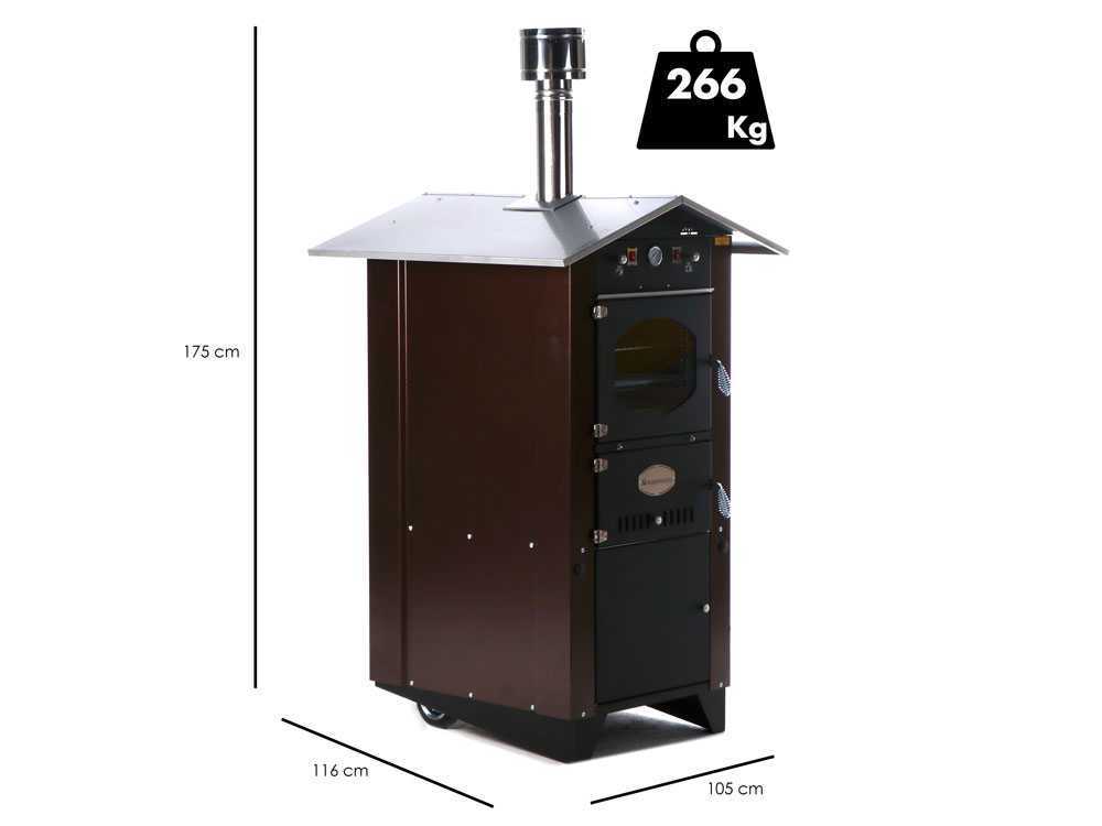 Rossofuoco Garden 80 Plus – Horno de leña de exterior - Imagen 2