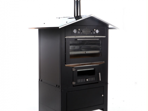 Rossofuoco Sedicinoni 80 – Horno de leña de exterior black