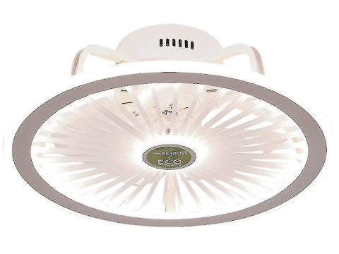 Lámpara invisible con inversor y mando a distancia, ventilador de techo sencillo, lámpara ventilador transparente,