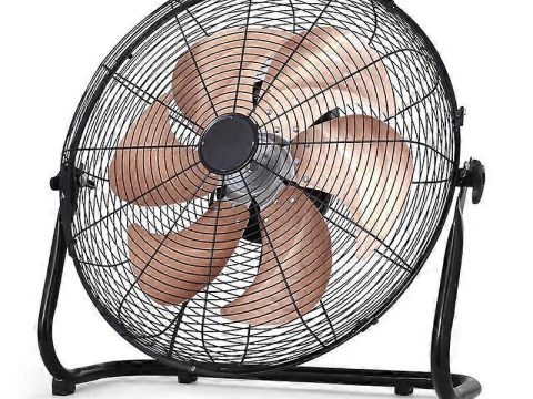Potente ventilador de suelo de alta potencia de 18 pulgadas, 8 velocidades, 6 aspas